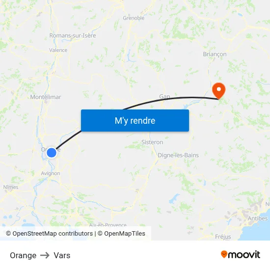 Orange to Vars map