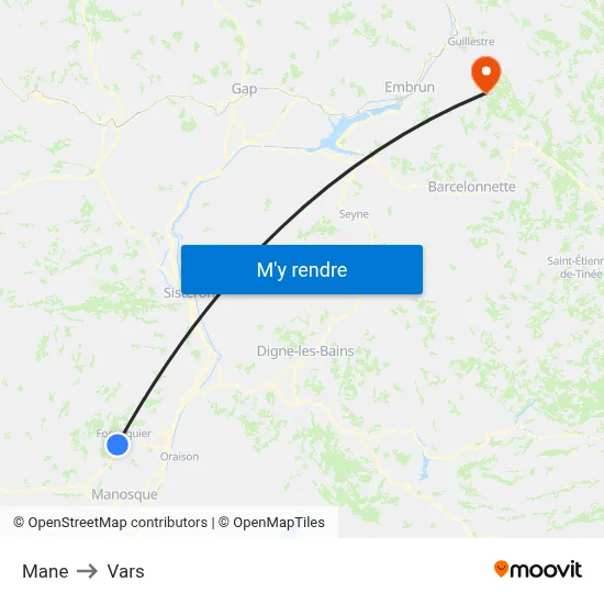 Mane to Vars map