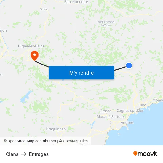 Clans to Entrages map