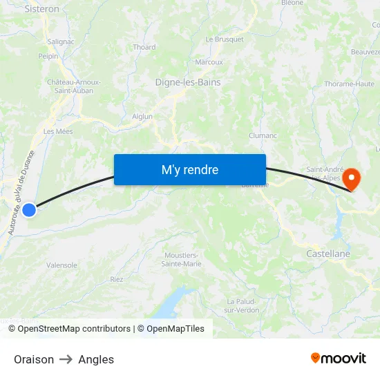 Oraison to Angles map