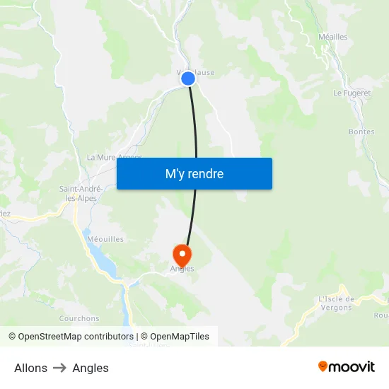 Allons to Angles map