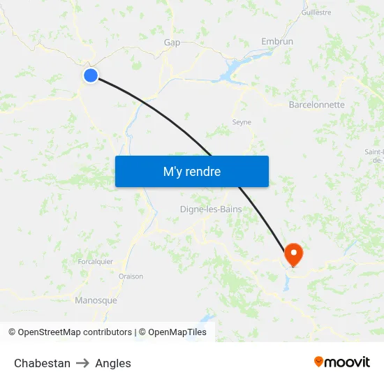 Chabestan to Angles map