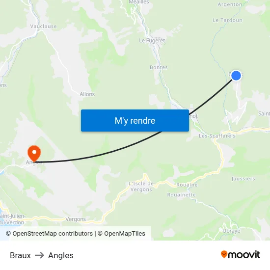 Braux to Angles map
