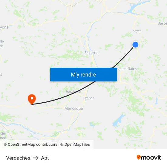 Verdaches to Apt map
