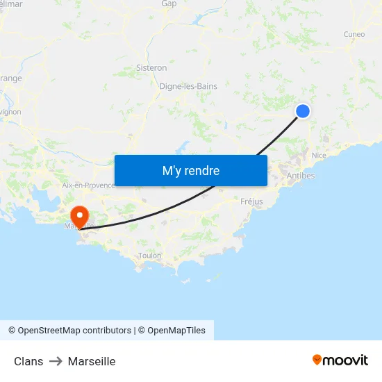 Clans to Marseille map