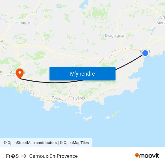 Fr�S to Carnoux-En-Provence map
