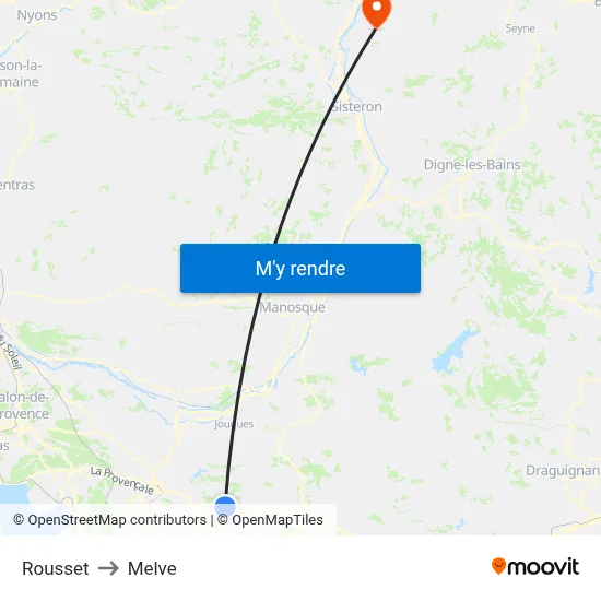 Rousset to Melve map