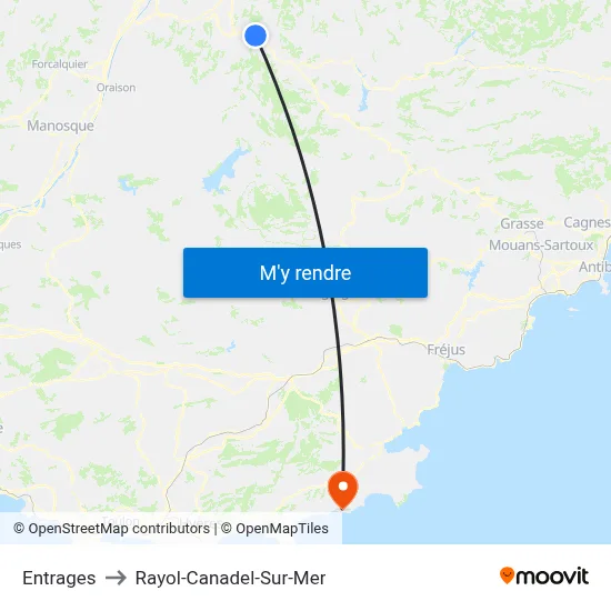 Entrages to Rayol-Canadel-Sur-Mer map