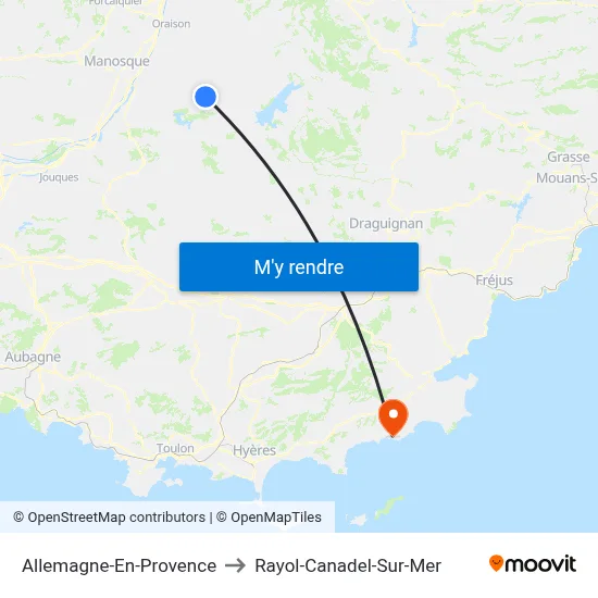Allemagne-En-Provence to Rayol-Canadel-Sur-Mer map