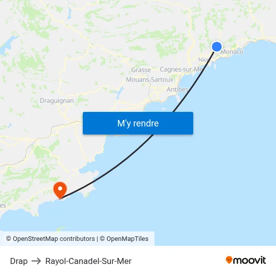 Drap to Rayol-Canadel-Sur-Mer map