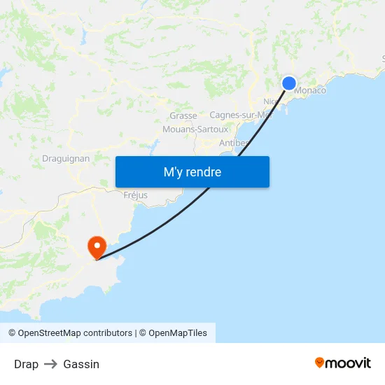 Drap to Gassin map
