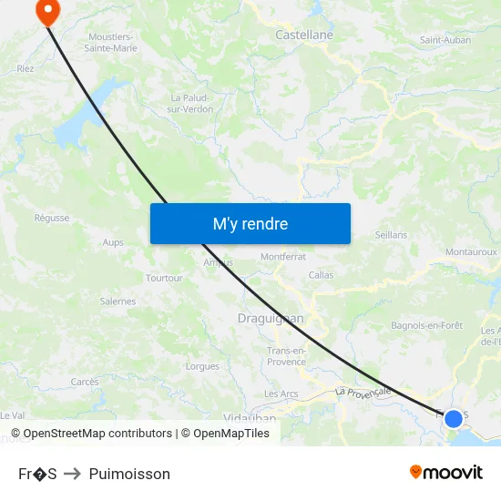 Fr�S to Puimoisson map