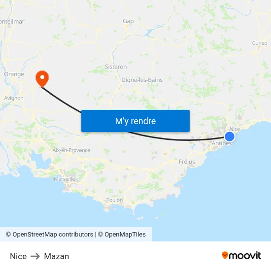 Nice to Mazan map