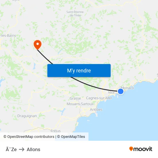 ÃˆZe to Allons map