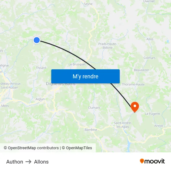 Authon to Allons map