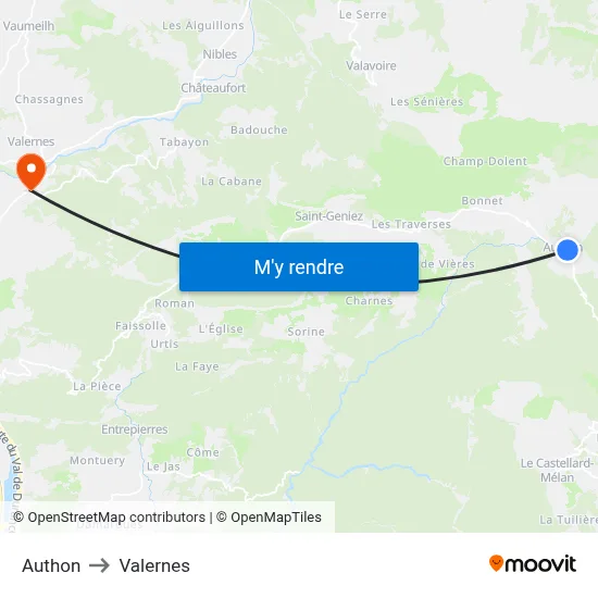 Authon to Valernes map