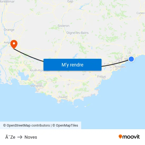 ÃˆZe to Noves map