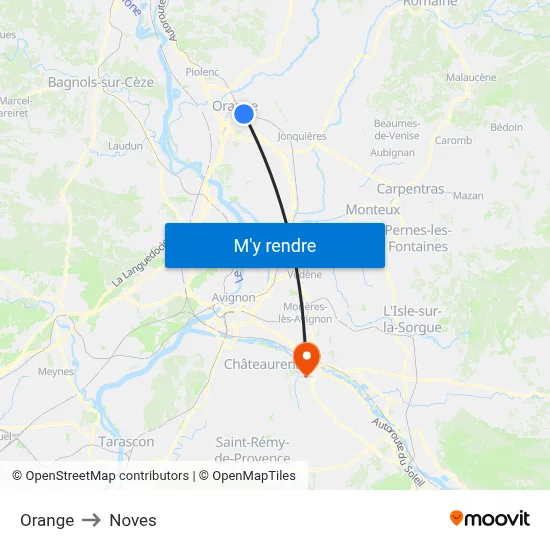 Orange to Noves map