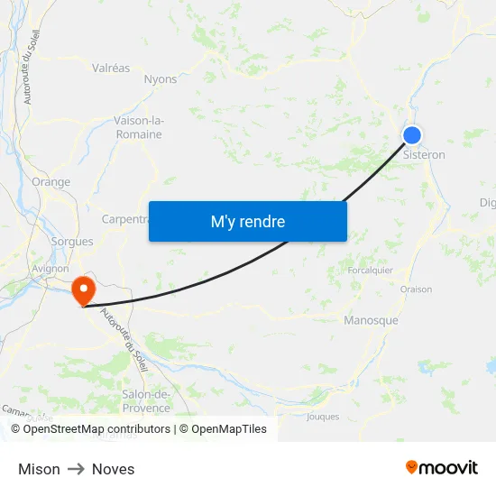 Mison to Noves map