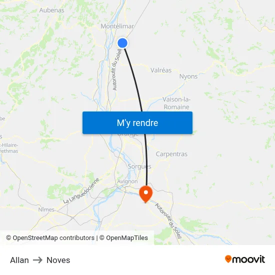 Allan to Noves map