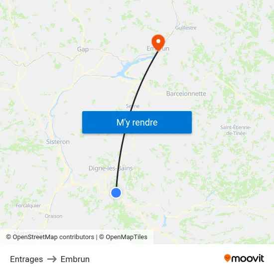 Entrages to Embrun map
