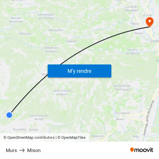 Murs to Mison map