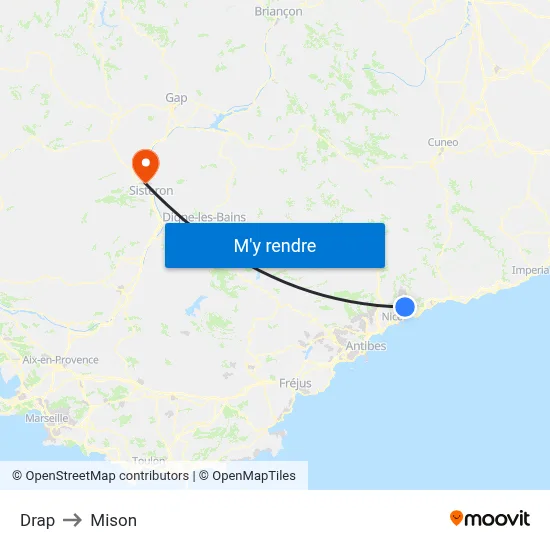 Drap to Mison map