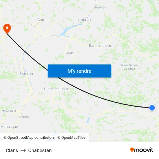 Clans to Chabestan map