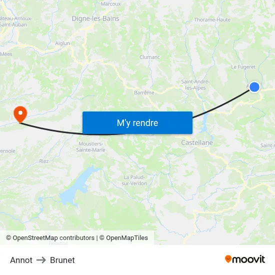 Annot to Brunet map