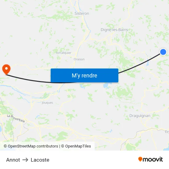 Annot to Lacoste map