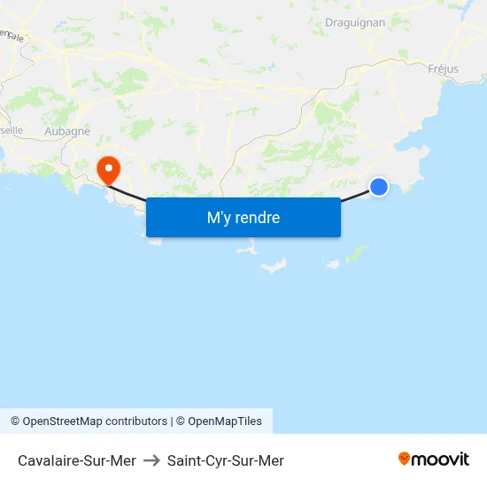 Cavalaire-Sur-Mer to Saint-Cyr-Sur-Mer map