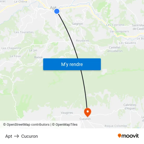 Apt to Cucuron map
