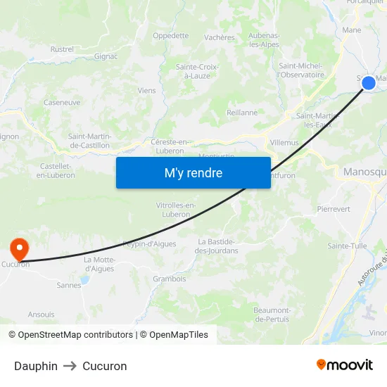 Dauphin to Cucuron map