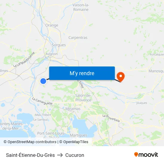 Saint-Étienne-Du-Grès to Cucuron map