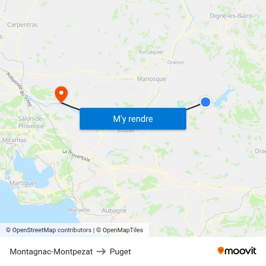 Montagnac-Montpezat to Puget map