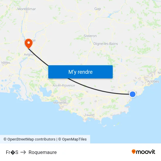 Fr�S to Roquemaure map