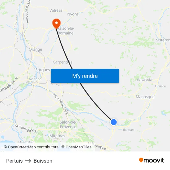Pertuis to Buisson map