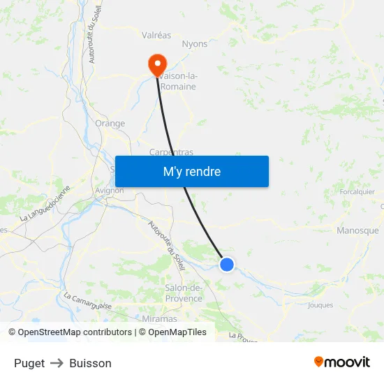 Puget to Buisson map