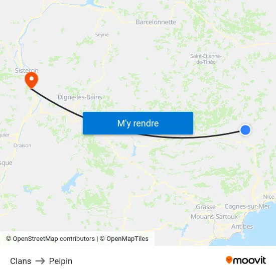 Clans to Peipin map