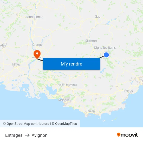 Entrages to Avignon map