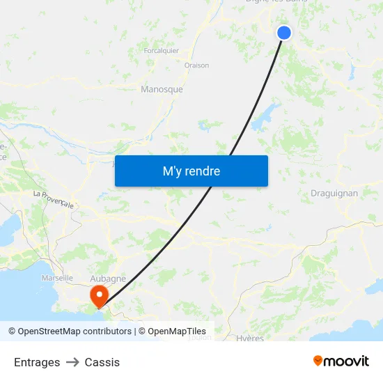Entrages to Cassis map