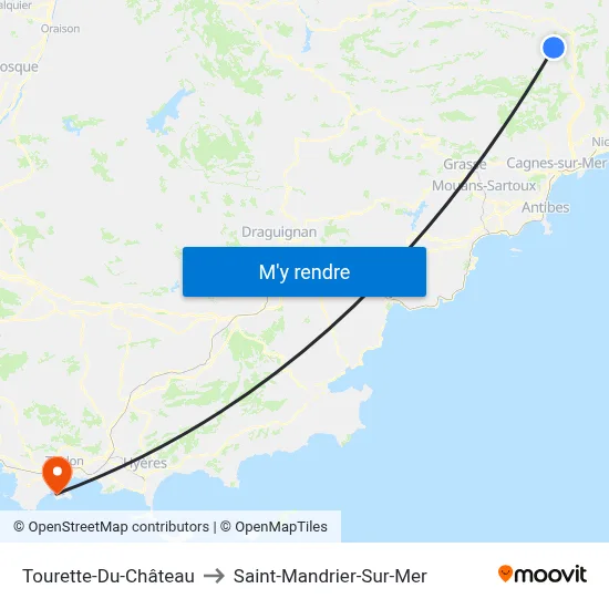 Tourette-Du-Château to Saint-Mandrier-Sur-Mer map