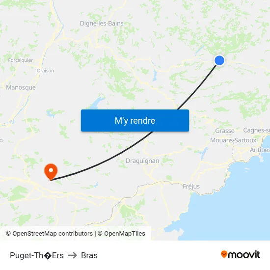 Puget-Th�Ers to Bras map