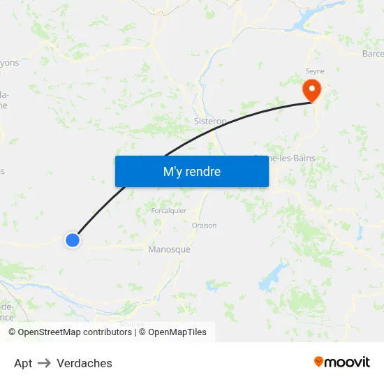 Apt to Verdaches map