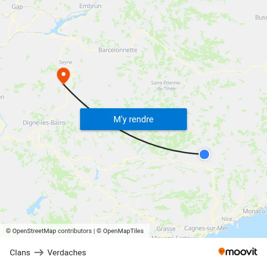 Clans to Verdaches map