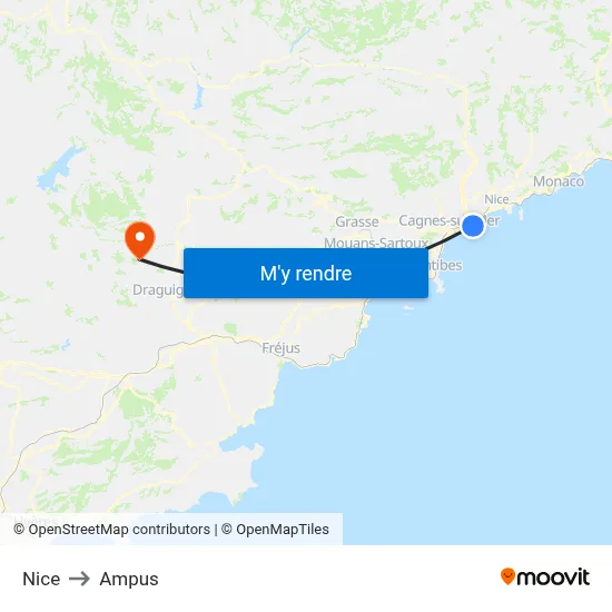 Nice to Ampus map