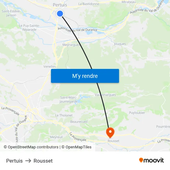 Pertuis to Rousset map