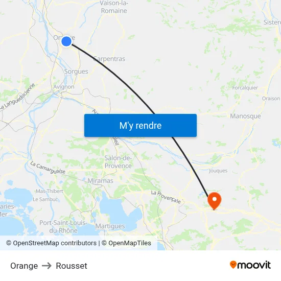 Orange to Rousset map