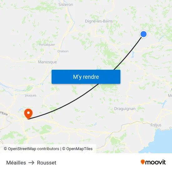 Méailles to Rousset map