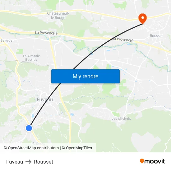 Fuveau to Rousset map